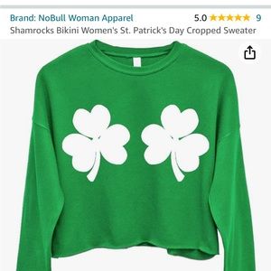 Green St. Patrick’s Day Cropped Sweatshirt